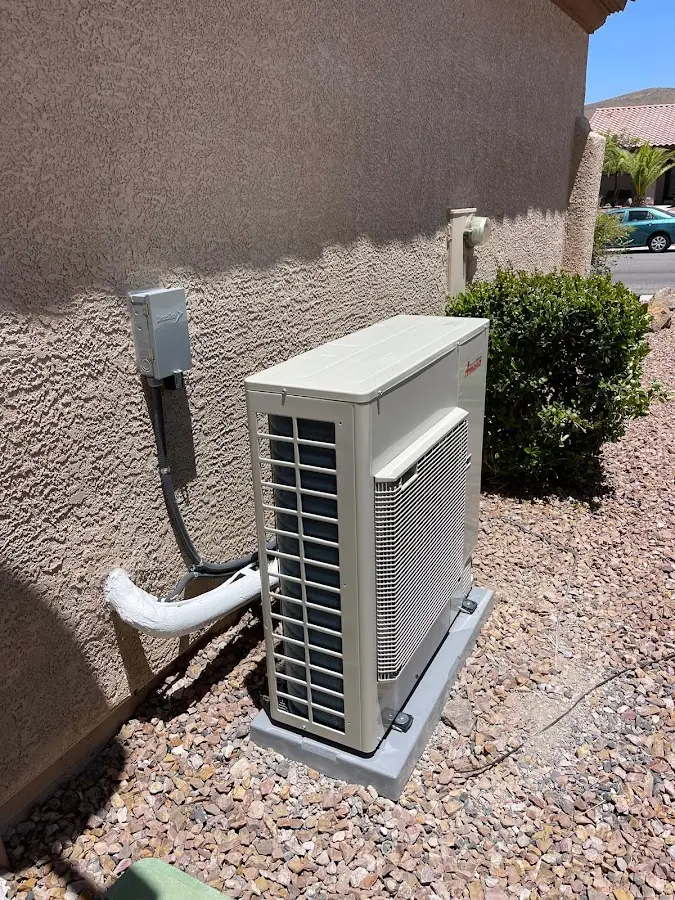 Residential air conditioning condenser unit in Fountain